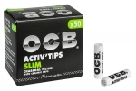 1x OCB Activ Tips Slim Aktivkohlefilter ø7mm 50er Schachtel